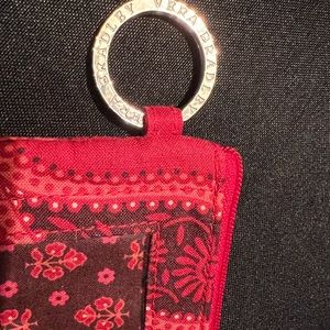 Vera Bradley ID 🪪 arrived with key ring. Retired 2006 Mesa Red pattern